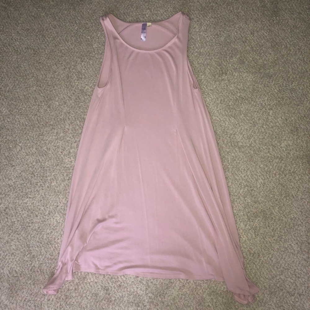 Pink t-shirt dress